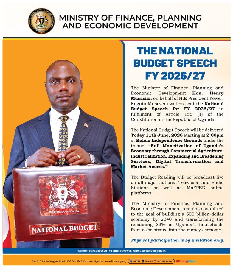 UGANDA'S FY 2026/27 BUDGET: A BOLD ROADMAP OR AN EXECUTION TEST?